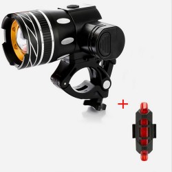 LED Mountain Cycle Head Light Waterproof Rechargeable 15000LM XM-L T6 LED MTB Bicycle Light Bike Front Rear Light Set With USB