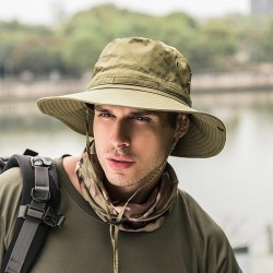 Unisex Women Men Fashion Casual Camping Hunting Fishing Hiking Outdoor Sport Sun Caps Wide Brim Hats Bucket Hat Boonies