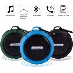 C6 Portable Wireless Bluetooth Speaker With Calls Handsfree and Suction Cup Waterproof Shower Mini  outdoor Plastic Speaker