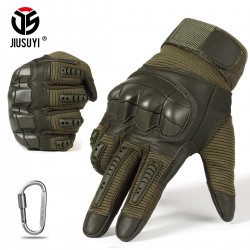 Full Finger Tactical Army Gloves Military Paintball Shooting Airsoft Combat PU Leather Touch Screen Rubber Protective Gloves
